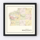 Vintage Map of Benzie County, Michigan 1901
