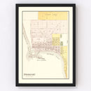Vintage Map of Frankfort, Michigan 1901