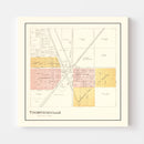 Vintage Map of Thompsonville, Michigan 1901