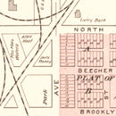 Vintage Map of Thompsonville, Michigan 1901
