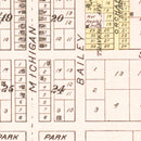 Vintage Map of Benzonia, Michigan 1901