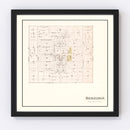 Vintage Map of Benzonia, Michigan 1901