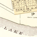 Vintage Map of Lake Ann, Michigan 1901