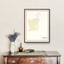 Vintage Map of Benden, Michigan 1901