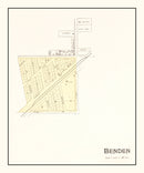 Vintage Map of Benden, Michigan 1901