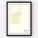Vintage Map of Benden, Michigan 1901