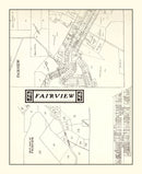 Vintage Map of Fairview, Ohio 1902