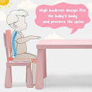 2-in-1 Kids Furniture Set: Twin Bed Frame & 3-Piece Activity Play Table and Chair Set by LJGDeals
