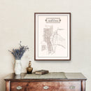 Vintage Map of Senecaville, Ohio 1902