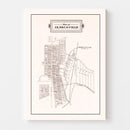 Vintage Map of Senecaville, Ohio 1902