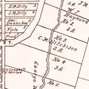 Vintage Map of Senecaville, Ohio 1902