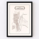 Vintage Map of Senecaville, Ohio 1902