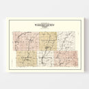 Vintage Map of Worth County, Missouri 1902