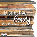 RESTORE Trail Brown 36 in. Live Edge Wood Shelf (Wood Only) by PIPE DECOR