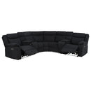 Hagen Upholstered Power Reclining Sectional Sofa Steel Grey