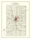 Vintage Map of Lancaster County, Nebraska 1903
