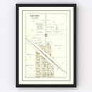 Vintage Map of Panama, Nebraska 1903