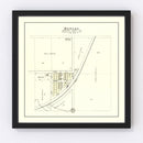 Vintage Map of Denton, Nebraska 1903