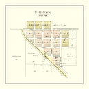 Vintage Map of Cheney, Nebraska 1903