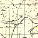 Vintage Map of Saint Clair County, Missouri 1903