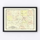 Vintage Map of Saint Clair County, Missouri 1903