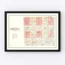 Vintage Map of Vernon County, Missouri 1903