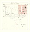 Vintage Map of Montevallo, Missouri 1903