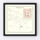Vintage Map of Montevallo, Missouri 1903