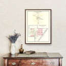 Vintage Map of Moundville, Missouri 1903
