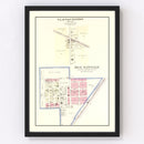 Vintage Map of Moundville, Missouri 1903