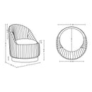 Leela - Swivel Lounge Chair by HouseOfZazla