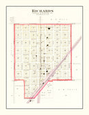 Vintage Map of Richards, Missouri 1903