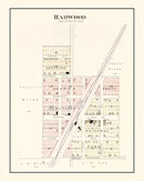 Vintage Map of Harwood, Missouri 1903