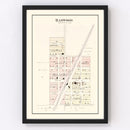 Vintage Map of Harwood, Missouri 1903
