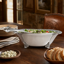 Concho Pattern Salad Bowl with Serving Set by Arthur Court Designs
