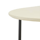 Oval Coffee Table - White / Natural