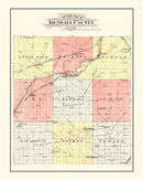 Vintage Map of Kendall County, Illinois 1903
