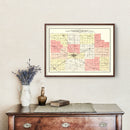 Vintage Map of Clinton County, Indiana 1903