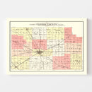 Vintage Map of Clinton County, Indiana 1903