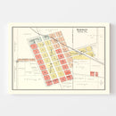 Vintage Map of Kirklin, Indiana 1903
