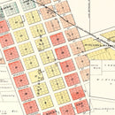 Vintage Map of Kirklin, Indiana 1903