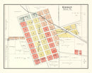 Vintage Map of Kirklin, Indiana 1903