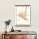 Vintage Map of Mulberry, Indiana 1903