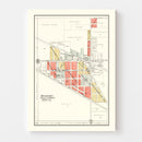 Vintage Map of Mulberry, Indiana 1903