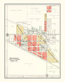 Vintage Map of Mulberry, Indiana 1903
