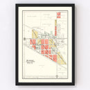 Vintage Map of Mulberry, Indiana 1903