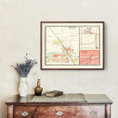 Vintage Map of Rossville, Indiana 1903
