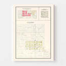 Vintage Map of South Branch, Michigan 1903