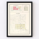 Vintage Map of South Branch, Michigan 1903