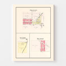 Vintage Map of West Branch, Michigan 1903